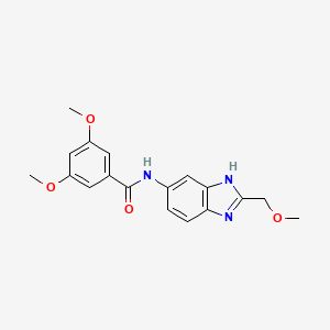 3,5-dimethoxy-N-[2-(methoxymethyl)-1H-benzimidazol-5-yl]benzamide - 