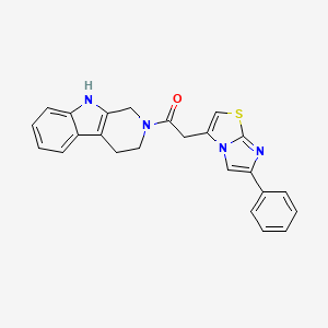2-(6-phenylimidazo[2,1-b][1,3]thiazol-3-yl)-1-(1,3,4,9-tetrahydro-2H-beta-carbolin-2-yl)ethanone - 