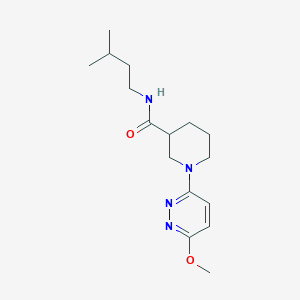 1-(6-methoxypyridazin-3-yl)-N-(3-methylbutyl)piperidine-3-carboxamide - 