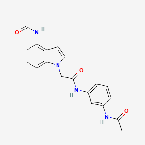 2-[4-(acetylamino)-1H-indol-1-yl]-N-[3-(acetylamino)phenyl]acetamide - 