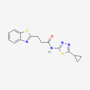 3-(1,3-benzothiazol-2-yl)-N-(5-cyclopropyl-1,3,4-thiadiazol-2-yl)propanamide - 