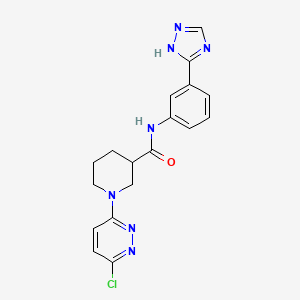 1-(6-chloropyridazin-3-yl)-N-[3-(4H-1,2,4-triazol-3-yl)phenyl]piperidine-3-carboxamide - 