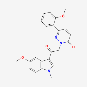 2-[2-(5-methoxy-1,2-dimethyl-1H-indol-3-yl)-2-oxoethyl]-6-(2-methoxyphenyl)pyridazin-3(2H)-one - 