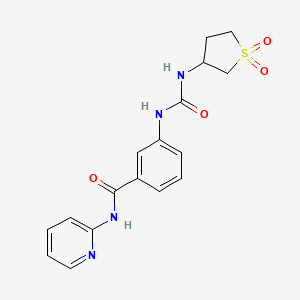 3-{[(1,1-dioxidotetrahydrothiophen-3-yl)carbamoyl]amino}-N-(pyridin-2-yl)benzamide - 