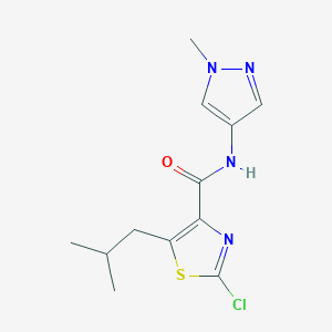 2-chloro-5-(2-methylpropyl)-N-(1-methyl-1H-pyrazol-4-yl)-1,3-thiazole-4-carboxamide - 