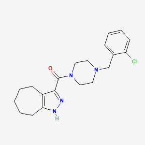 [4-(2-Chlorobenzyl)piperazin-1-yl](1,4,5,6,7,8-hexahydrocyclohepta[c]pyrazol-3-yl)methanone - 