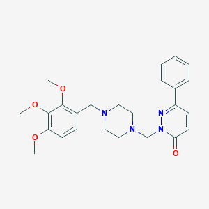 6-phenyl-2-{[4-(2,3,4-trimethoxybenzyl)piperazin-1-yl]methyl}pyridazin-3(2H)-one - 