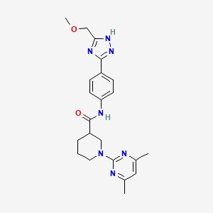 1-(4,6-dimethylpyrimidin-2-yl)-N-{4-[5-(methoxymethyl)-1H-1,2,4-triazol-3-yl]phenyl}piperidine-3-carboxamide - 