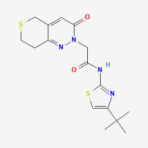 N-(4-tert-butyl-1,3-thiazol-2-yl)-2-(3-oxo-3,5,7,8-tetrahydro-2H-thiopyrano[4,3-c]pyridazin-2-yl)acetamide - 