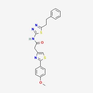 2-[2-(4-methoxyphenyl)-1,3-thiazol-4-yl]-N-[(2Z)-5-(2-phenylethyl)-1,3,4-thiadiazol-2(3H)-ylidene]acetamide - 