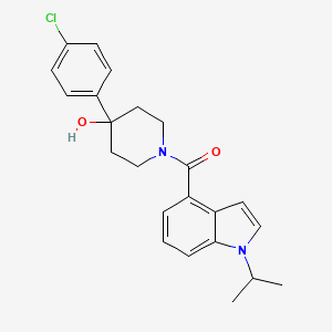 [4-(4-chlorophenyl)-4-hydroxypiperidin-1-yl][1-(propan-2-yl)-1H-indol-4-yl]methanone - 