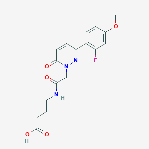 4-({[3-(2-fluoro-4-methoxyphenyl)-6-oxopyridazin-1(6H)-yl]acetyl}amino)butanoic acid - 