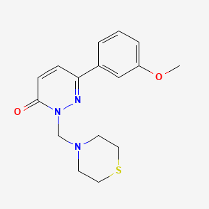 6-(3-methoxyphenyl)-2-(thiomorpholin-4-ylmethyl)pyridazin-3(2H)-one - 