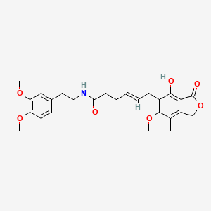 (4E)-N-[2-(3,4-dimethoxyphenyl)ethyl]-6-(4-hydroxy-6-methoxy-7-methyl-3-oxo-1,3-dihydro-2-benzofuran-5-yl)-4-methylhex-4-enamide - 