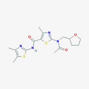 2-[acetyl(tetrahydrofuran-2-ylmethyl)amino]-N-[(2E)-4,5-dimethyl-1,3-thiazol-2(3H)-ylidene]-4-methyl-1,3-thiazole-5-carboxamide - 