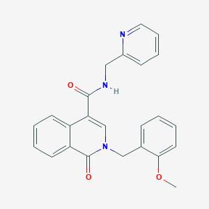 2-(2-methoxybenzyl)-1-oxo-N-(pyridin-2-ylmethyl)-1,2-dihydroisoquinoline-4-carboxamide - 