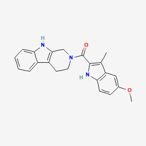 (5-methoxy-3-methyl-1H-indol-2-yl)(1,3,4,9-tetrahydro-2H-beta-carbolin-2-yl)methanone - 