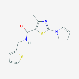 4-methyl-2-(1H-pyrrol-1-yl)-N-(2-thienylmethyl)-1,3-thiazole-5-carboxamide - 