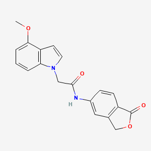 2-(4-methoxy-1H-indol-1-yl)-N-(1-oxo-1,3-dihydro-2-benzofuran-5-yl)acetamide - 