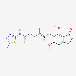 (E)-6-(4,6-dimethoxy-7-methyl-3-oxo-1,3-dihydroisobenzofuran-5-yl)-4-methyl-N-(5-methyl-1,3,4-thiadiazol-2-yl)hex-4-enamide - 