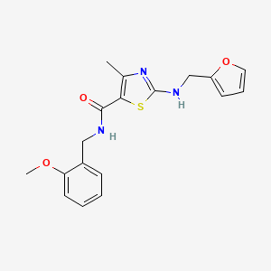 2-[(furan-2-ylmethyl)amino]-N-(2-methoxybenzyl)-4-methyl-1,3-thiazole-5-carboxamide - 