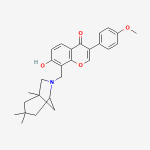 7-hydroxy-3-(4-methoxyphenyl)-8-[(1,3,3-trimethyl-6-azabicyclo[3.2.1]oct-6-yl)methyl]-4H-chromen-4-one - 