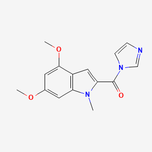 (4,6-dimethoxy-1-methyl-1H-indol-2-yl)(1H-imidazol-1-yl)methanone - 
