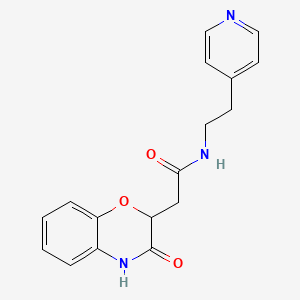 2-(3-hydroxy-2H-1,4-benzoxazin-2-yl)-N-[2-(pyridin-4-yl)ethyl]acetamide - 