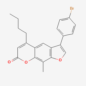 3-(4-bromophenyl)-5-butyl-9-methyl-7H-furo[3,2-g]chromen-7-one - 