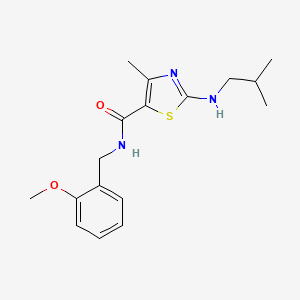 N-(2-methoxybenzyl)-4-methyl-2-[(2-methylpropyl)amino]-1,3-thiazole-5-carboxamide - 