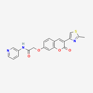 2-{[3-(2-methyl-1,3-thiazol-4-yl)-2-oxo-2H-chromen-7-yl]oxy}-N-(pyridin-3-yl)acetamide - 
