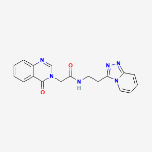 2-(4-oxoquinazolin-3(4H)-yl)-N-[2-([1,2,4]triazolo[4,3-a]pyridin-3-yl)ethyl]acetamide - 