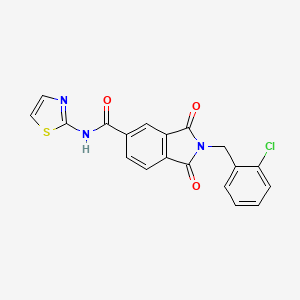 2-(2-chlorobenzyl)-1,3-dioxo-N-(1,3-thiazol-2-yl)-2,3-dihydro-1H-isoindole-5-carboxamide - 