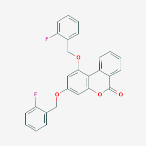 1,3-bis[(2-fluorobenzyl)oxy]-6H-benzo[c]chromen-6-one - 