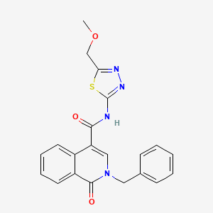 2-benzyl-N-[5-(methoxymethyl)-1,3,4-thiadiazol-2-yl]-1-oxo-1,2-dihydroisoquinoline-4-carboxamide - 