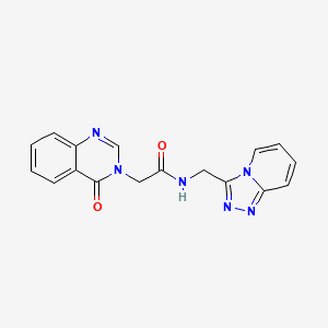 2-(4-oxoquinazolin-3(4H)-yl)-N-([1,2,4]triazolo[4,3-a]pyridin-3-ylmethyl)acetamide - 
