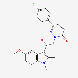 6-(4-chlorophenyl)-2-[2-(5-methoxy-1,2-dimethyl-1H-indol-3-yl)-2-oxoethyl]pyridazin-3(2H)-one - 