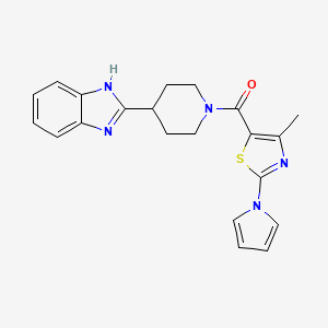 [4-(1H-benzimidazol-2-yl)piperidin-1-yl][4-methyl-2-(1H-pyrrol-1-yl)-1,3-thiazol-5-yl]methanone - 
