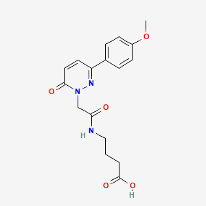 4-({[3-(4-methoxyphenyl)-6-oxopyridazin-1(6H)-yl]acetyl}amino)butanoic acid - 