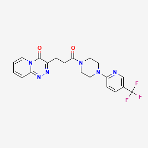 3-(3-oxo-3-{4-[5-(trifluoromethyl)pyridin-2-yl]piperazin-1-yl}propyl)-4H-pyrido[2,1-c][1,2,4]triazin-4-one - 
