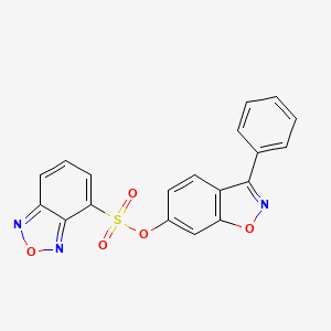 3-Phenyl-1,2-benzoxazol-6-yl 2,1,3-benzoxadiazole-4-sulfonate - 
