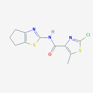 2-chloro-N-(5,6-dihydro-4H-cyclopenta[d]thiazol-2-yl)-5-methylthiazole-4-carboxamide - 