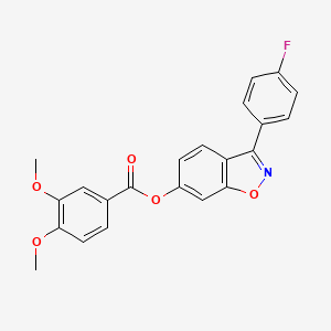 3-(4-Fluorophenyl)-1,2-benzoxazol-6-yl 3,4-dimethoxybenzoate - 