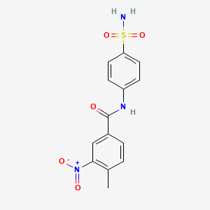 4-methyl-3-nitro-N-(4-sulfamoylphenyl)benzamide - 