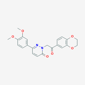 2-[2-(2,3-dihydro-1,4-benzodioxin-6-yl)-2-oxoethyl]-6-(3,4-dimethoxyphenyl)pyridazin-3(2H)-one - 