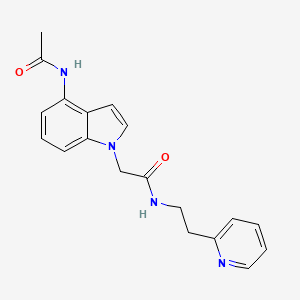2-[4-(acetylamino)-1H-indol-1-yl]-N-[2-(pyridin-2-yl)ethyl]acetamide - 