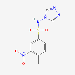 4-methyl-3-nitro-N-(1,2,4-triazol-4-yl)benzenesulfonamide - 