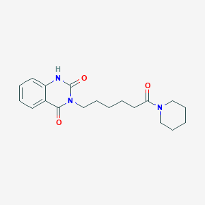 2-hydroxy-3-[6-oxo-6-(piperidin-1-yl)hexyl]quinazolin-4(3H)-one - 