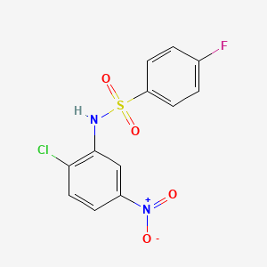 N-(2-chloro-5-nitrophenyl)-4-fluorobenzenesulfonamide - 