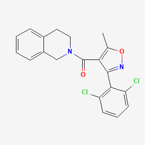 [3-(2,6-Dichloro-phenyl)-5-methyl-isoxazol-4-yl]-(3,4-dihydro-1H-isoquinolin-2-yl)-methanone - 